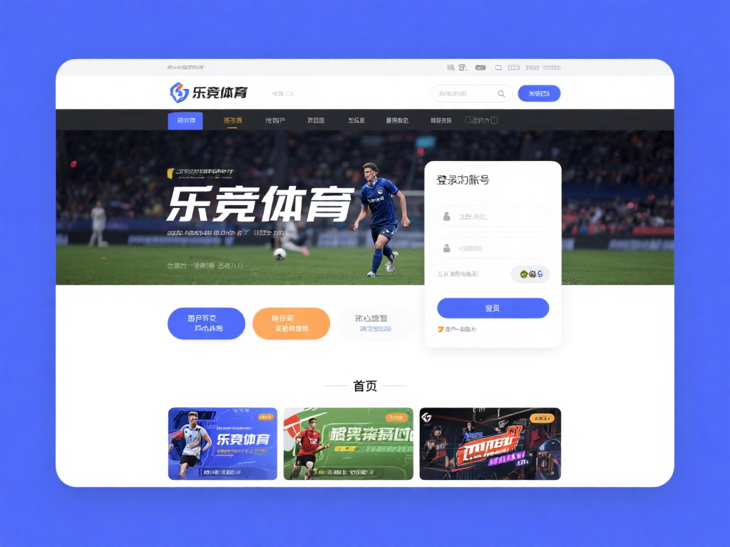 对于任何一个在线体育平台而言，登录首页是用户与平台