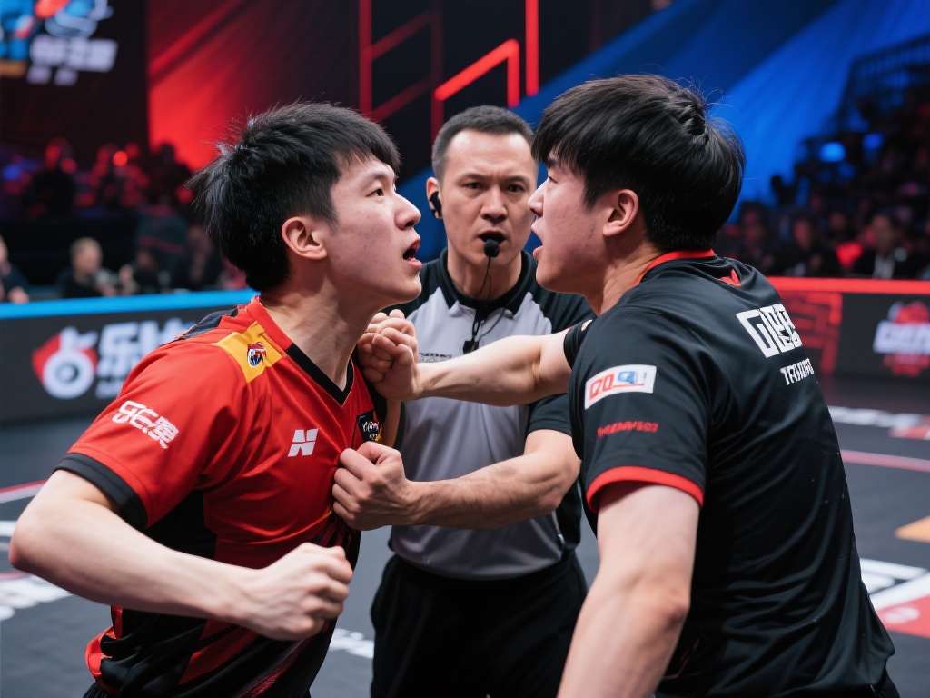 以近期的一起事件为例，在某场乐竞体育比赛中，两名选